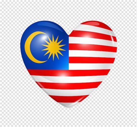 malaysia flag heart